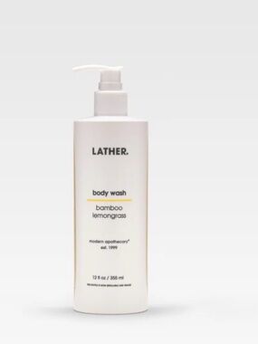 THE LATHER BARN Bamboo Lemongrass Body Wash - Modern Apothecary 12fl.oz./355ml